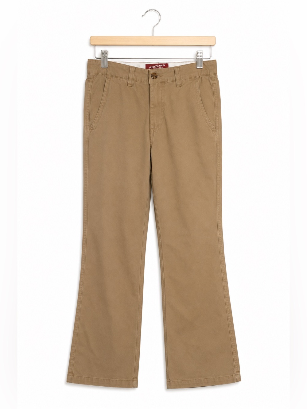 Arizona Jean Co Boys Khaki Pants Size 14‎ Regular School Uniform Chino Cotton